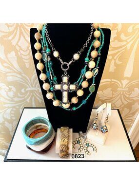 Jewelry Lot Vintage Modern Western Style Necklaces Bracelets Earrings